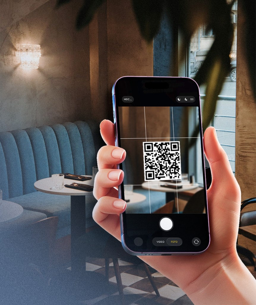 Uso de QuickQR: escanear QR para ver menú